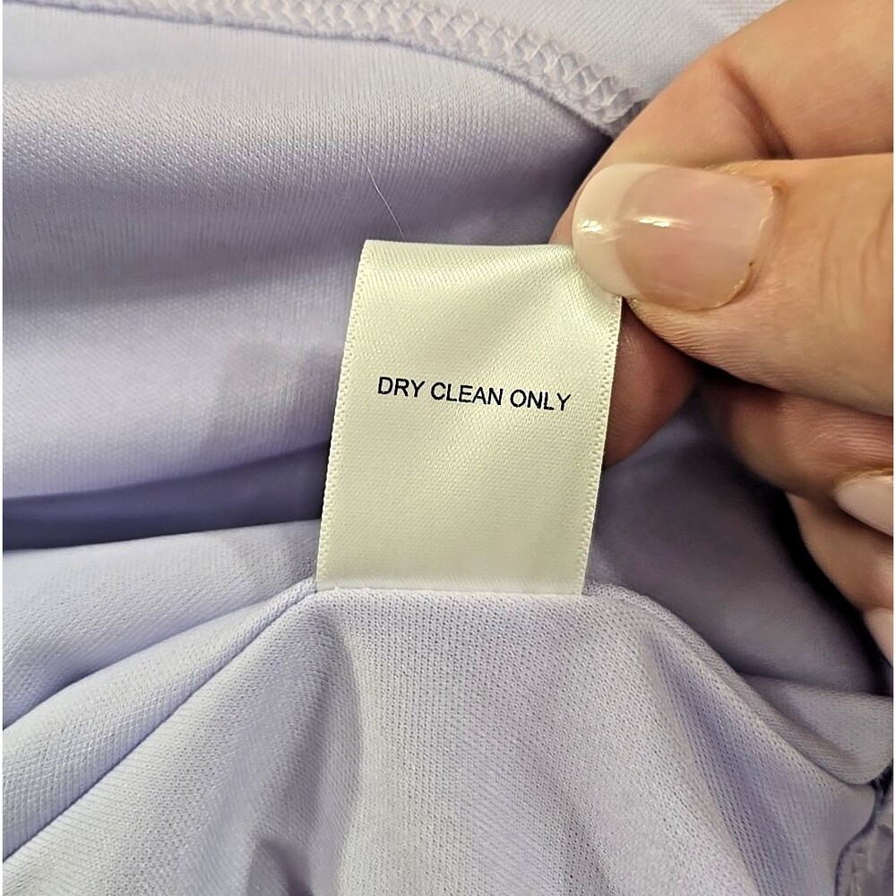 Altard State Fit Flare Linen Blend Sleeveless Dress Med Purple Bow Pastel Sweet - Picture 7 of 7